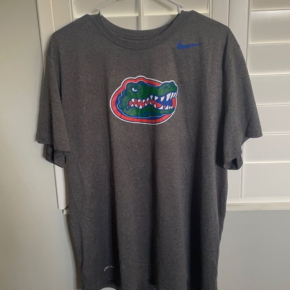 University of Florida gray logo Nike dri-fit shirt